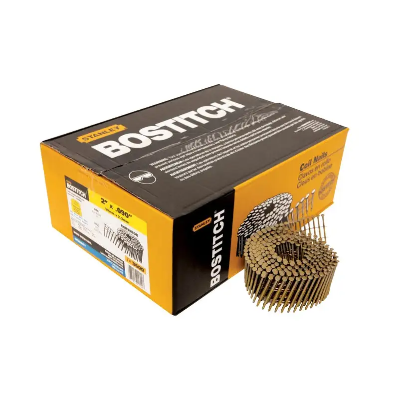 Galvanized 6D Nail Coil 3600 Count Box Bostitch