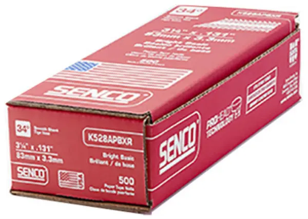 Senco ProHead 34 Degree Smooth Shank Paper Tape Nail 500-Count 3-1/4 x 0.131 Inch