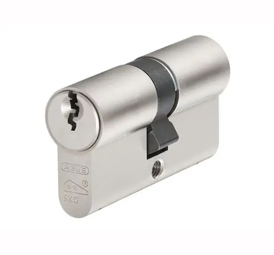 ABUS E60NP Euro Profile Twofold Cylinder - Nickel Pearl 45/55