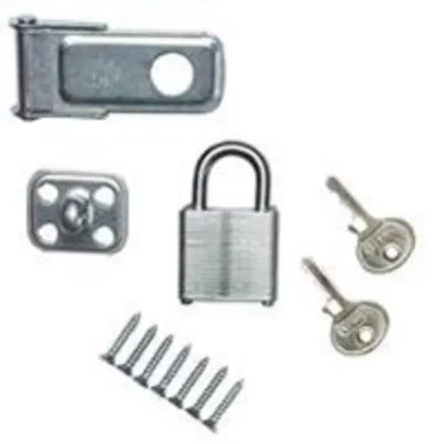 Stanley 39-9725 Safety Padlock and Hasp Combination Zinc Plated