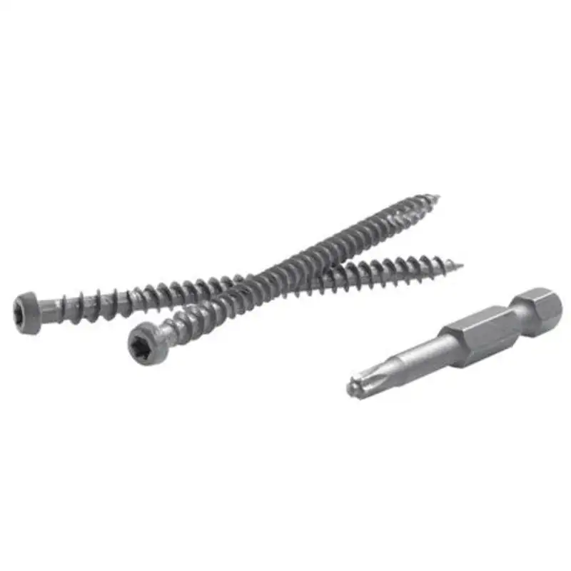 FastenMaster TrapEase No. 20 x 2-1/2 . Gray Composite Deck Screws 12 lb 1050 Pack