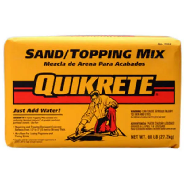 Quikrete 110360 60 Lbs Sand Topping Mix Concrete Repair and Leveling