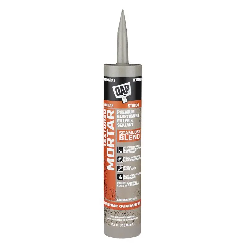 DAP Premium Textured Mortar Gray Advanced Latex Concrete and Mortar Sealant 10.1 oz Pack 12