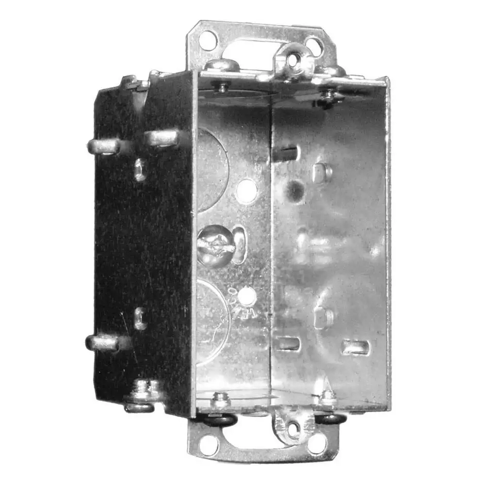 Ceiling Fan Rectangular Groupable Electrical Box (1) Device Support Tabs 2 Sheets Gypsum and 1/2'' Concentric Knockouts, 2...