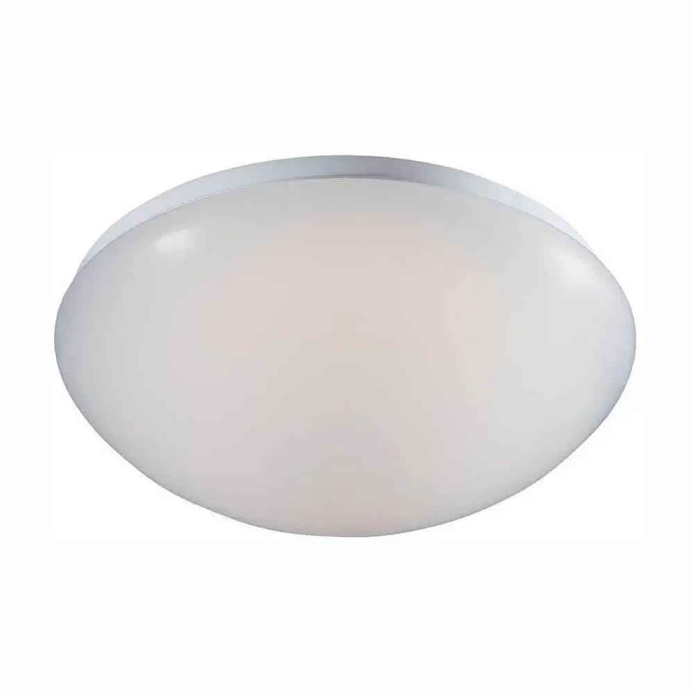 White integrated LED round puff flush secure damaged box