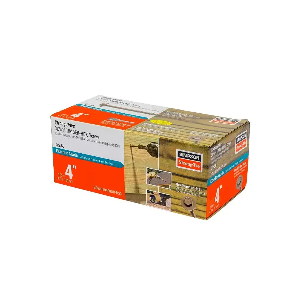 Simpson Strong-Tie SDS25600MB Strong-Drive SDS Connector Screw Steel 1/4 . 50-Pack