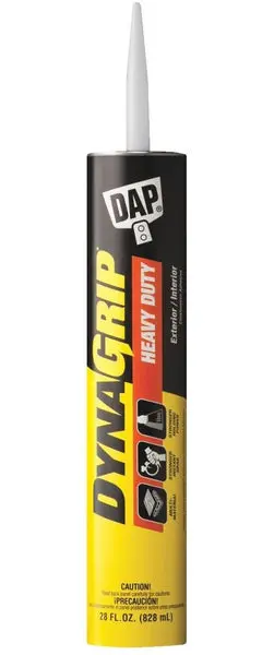 Dap 27510 DynaGrip Heavy Duty Construction Adhesive 28 Oz Bonding Materials