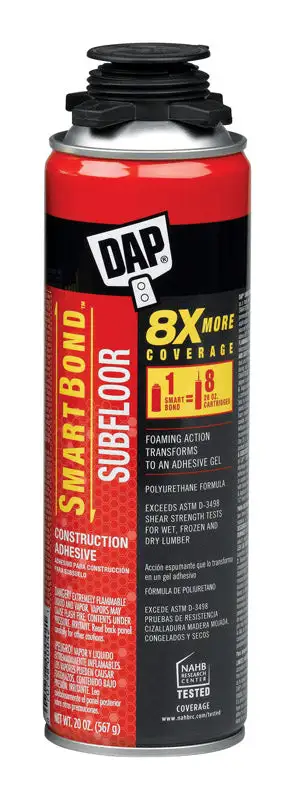 DAP SmartBond Polyurethane Construction Adhesive 20 oz Pack 6