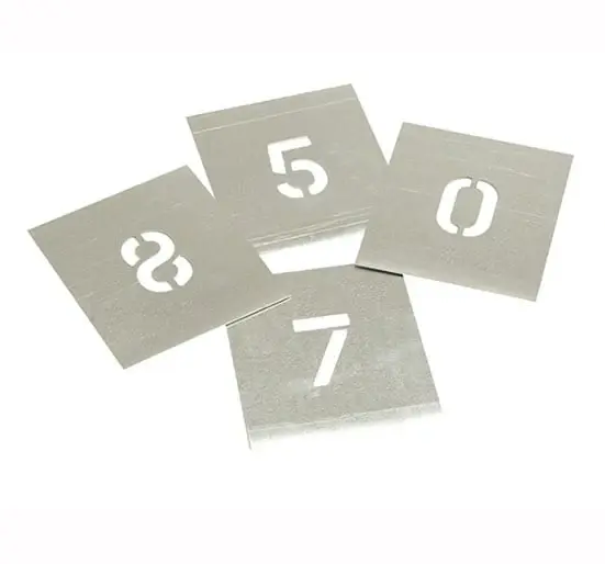 Stencils Zinc Stencils - Numbers