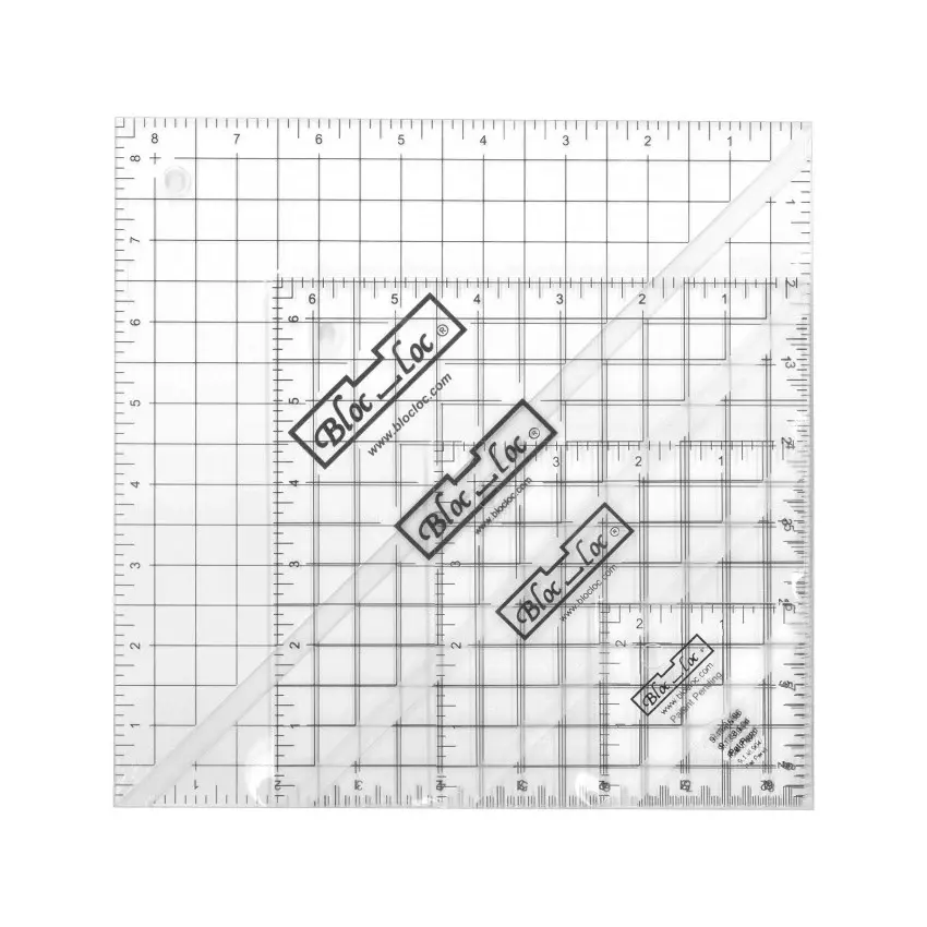 Bloc Loc Set 4 Square Rulers BLLHST-SET8