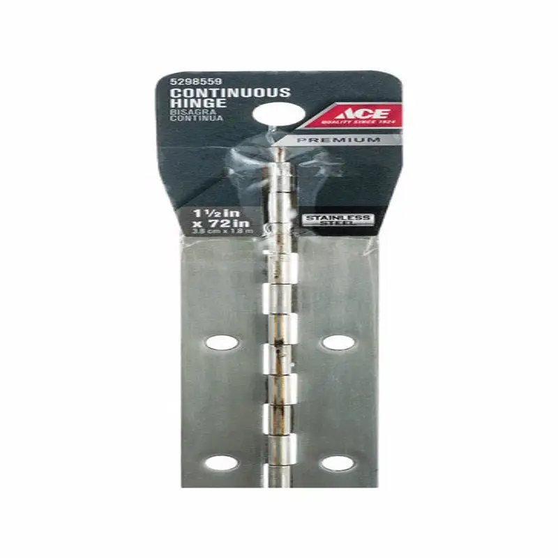 Ace 1-1/2 . W X 72 . L Bright Brass Continuous Hinge 1 pk - Extra Long Decorative Hinge Gates