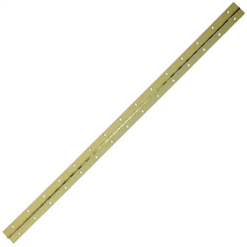 Ace 1-1/2 Inch W Nickel Metal Continuous Hinge 12 Inch L Heavy Duty Use