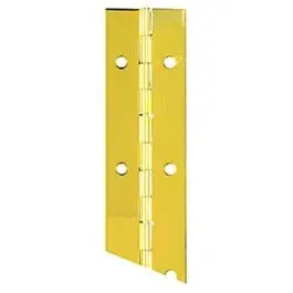 1.5 x 30-Inch Brass Continuous Hinge High Traffic Doors National Hardware