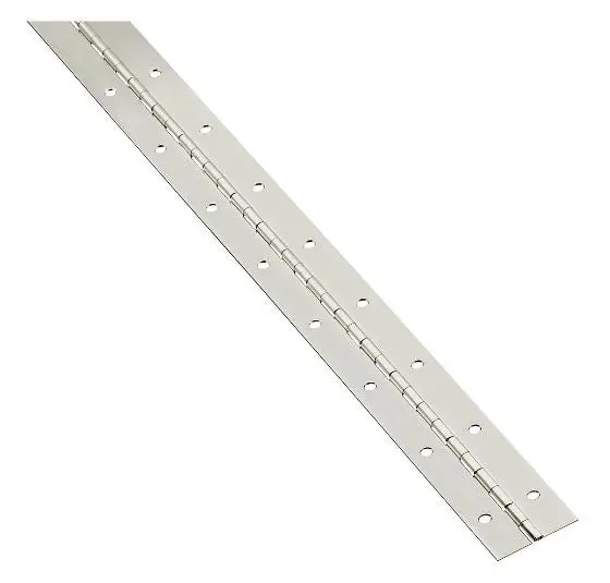 National Hardware N148-171 Continuous Hinge 1.5 x 30 Inches Nickel Heavy Duty Use