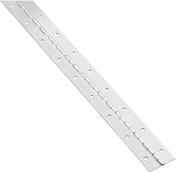 National Hardware N148-270 2" x 30" Nickel Flush Full Inset Continuous Hinge