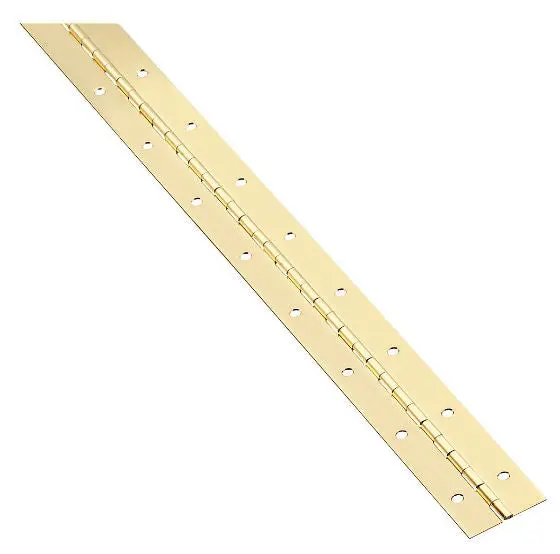 National Hardware N148-304 Continuous Hinge 1.5 x 48 Inches Bright Brass