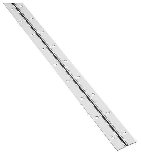 National Hardware N148-320 Continuous Hinge 1.5 x 48 Inches Nickel Finish