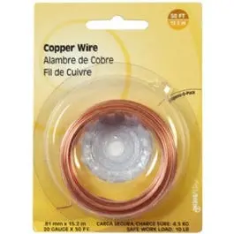 22-Gauge Copper Wire 75-Ft. Electrical and Jewelry Making Hillman