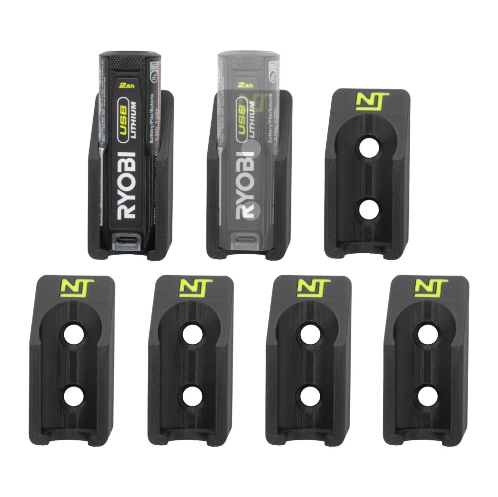 Battery Mounts Ryobi USB Lithium (7-Pack)