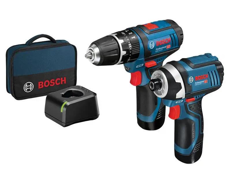 Bosch 06019A6979 Twin Pack 12V 2 x 2.0Ah Li-ion Compatible DeWalt 20V