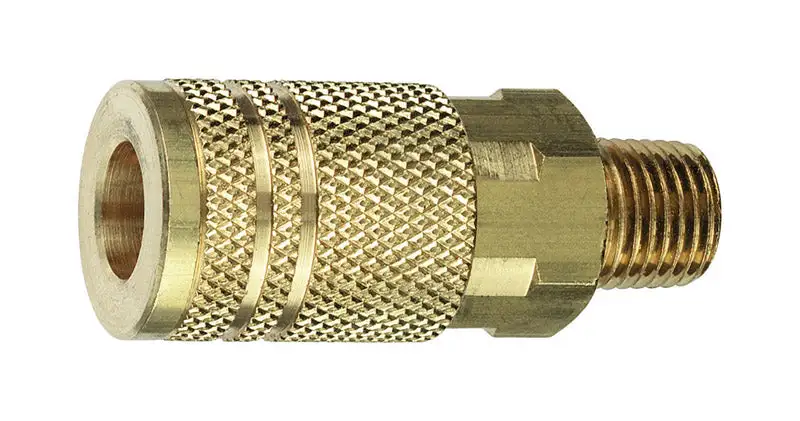 Amflo Brass 1/4 Inch I/M Style Coupler 1/4 Inch Male NPT Pack 10