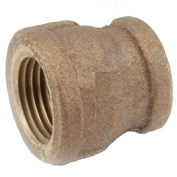 Anderson Metals 738119-1608 Lead Free Reducing Coupling Red Brass 1/2 x 1