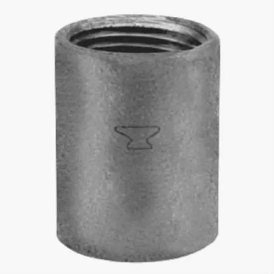 Anvil 8700158200 Black Pipe Coupling 1-1/4 Inch Wrot Steel Plumbing