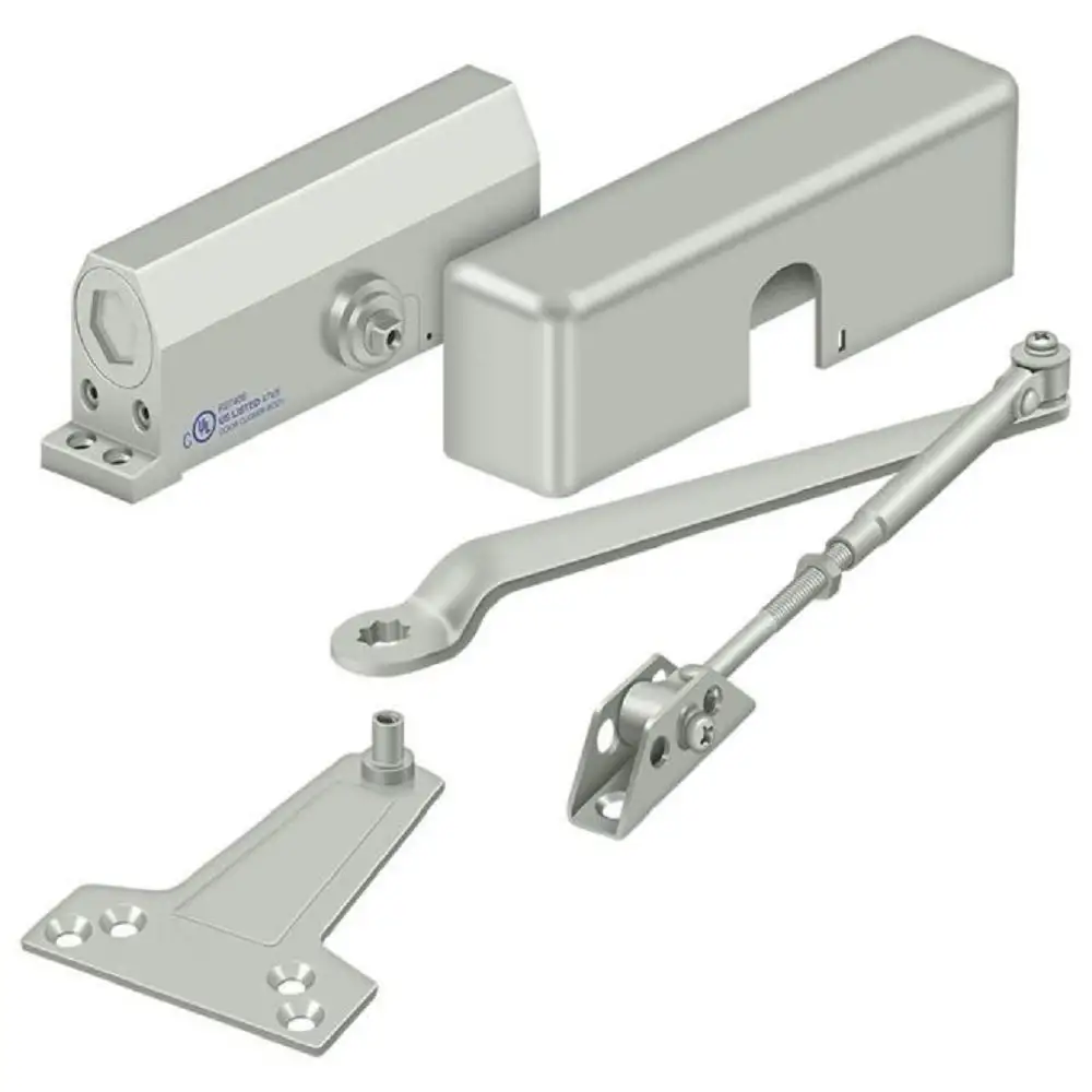 Deltana DCCA4041-AL Cushion Arm Aluminum Finish Doors