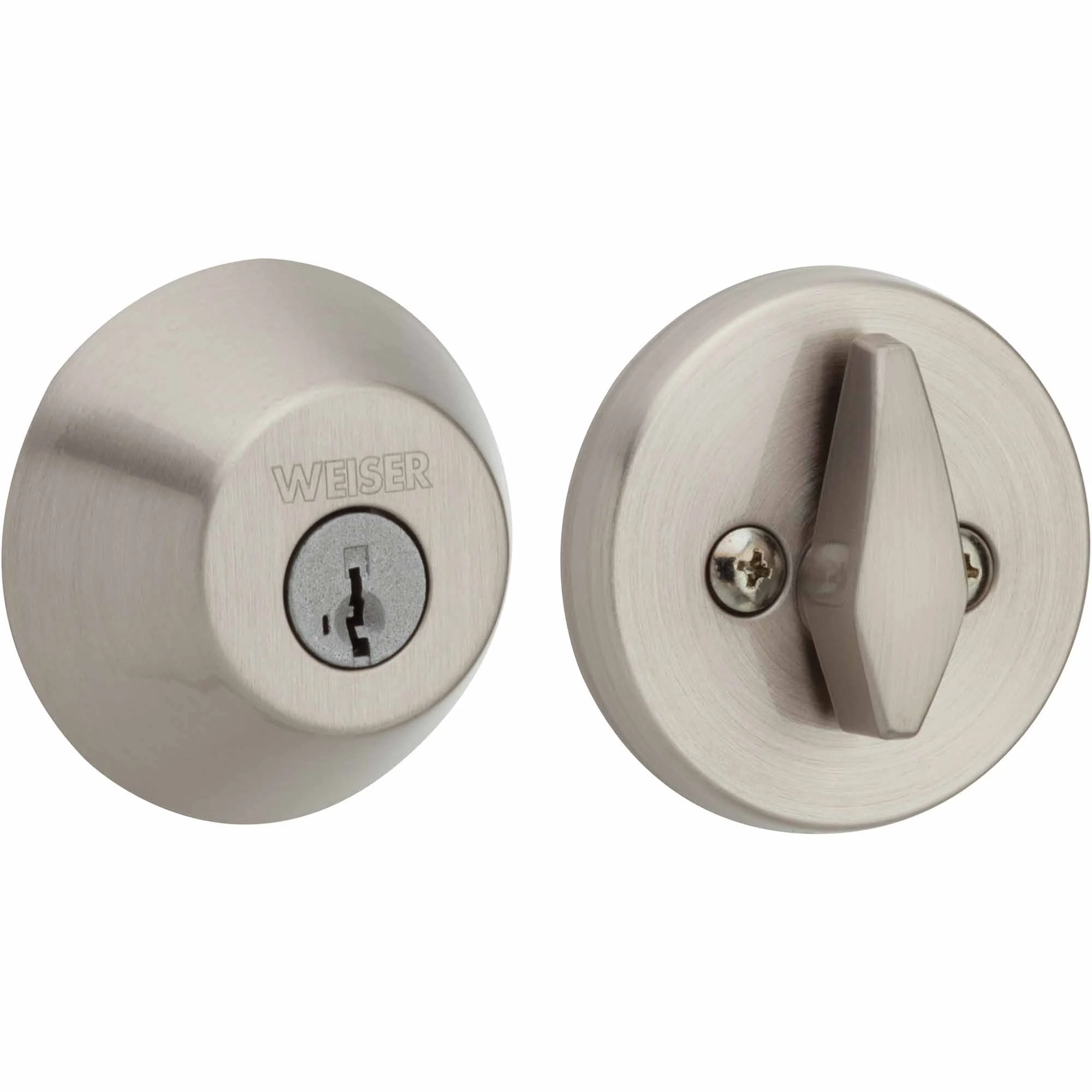 GD9471 15 K4 WS B 6LR2 Satin Nickel Single Cylinder Deadbolt