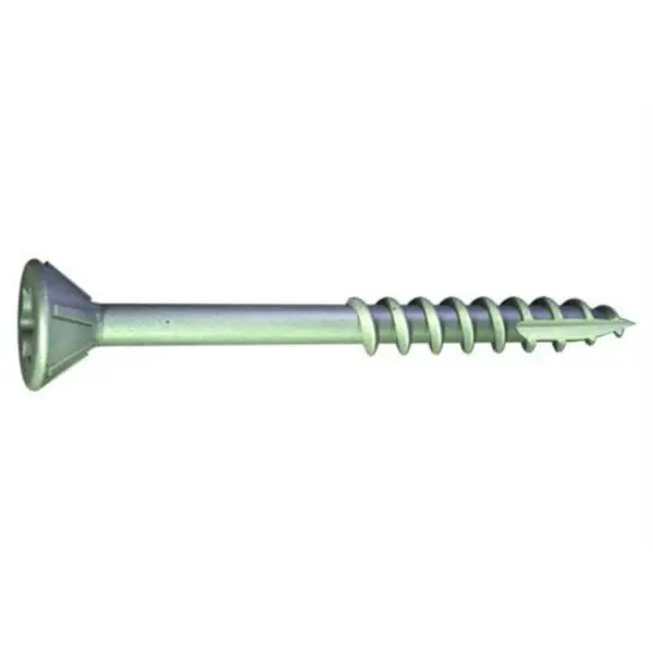 Grabber XG7200G Flat Head Coarse Thread Deck Screws #7 x 2 Inch Gray Wood Construction Fasteners