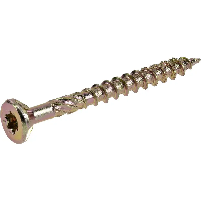Hillman Power Pro No. 8 X 1-1/4 . L Star Flat Head Exterior Deck Screws 1 lb Box