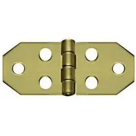 2-Pack 0.75 x 1-13/16-Inch Brass Decorative Hinges National Hardware
