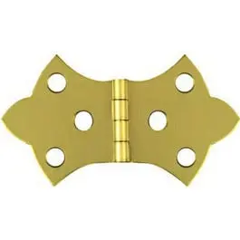 2-Pack 1-11/16 x 3-1/16-Inch Brass Decorative Hinges National Hardware