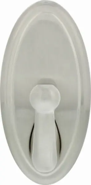 Hillman 515819 High & Mighty Large Decorative Oval Hook Satin Nickel 25 Lbs Hillman Fasteners