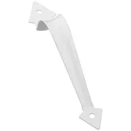 White Ornamental Pull Handle 8.75-Inch Cabinets and Drawers National Hardware