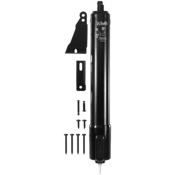 Wright Products Heavy Duty Tap-N-Go Pneumatic Door Closer Black Smooth Operation
