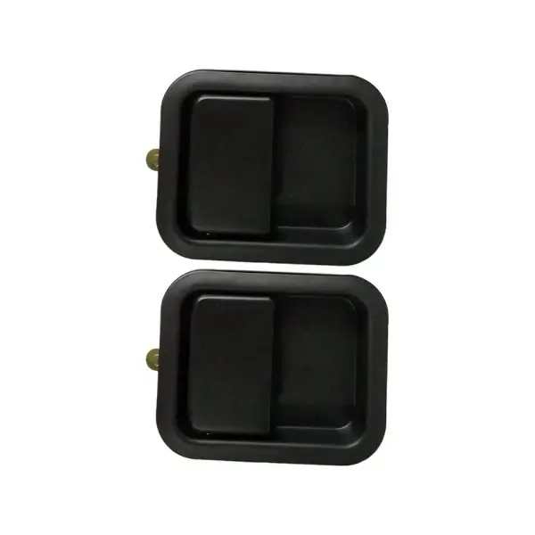 Alloy Door Handles Outside Exterior Front LH & RH Pair Set 55176382AE 55076222 55176383AE 55076222 Jeep Wrangler (Keyed Al...
