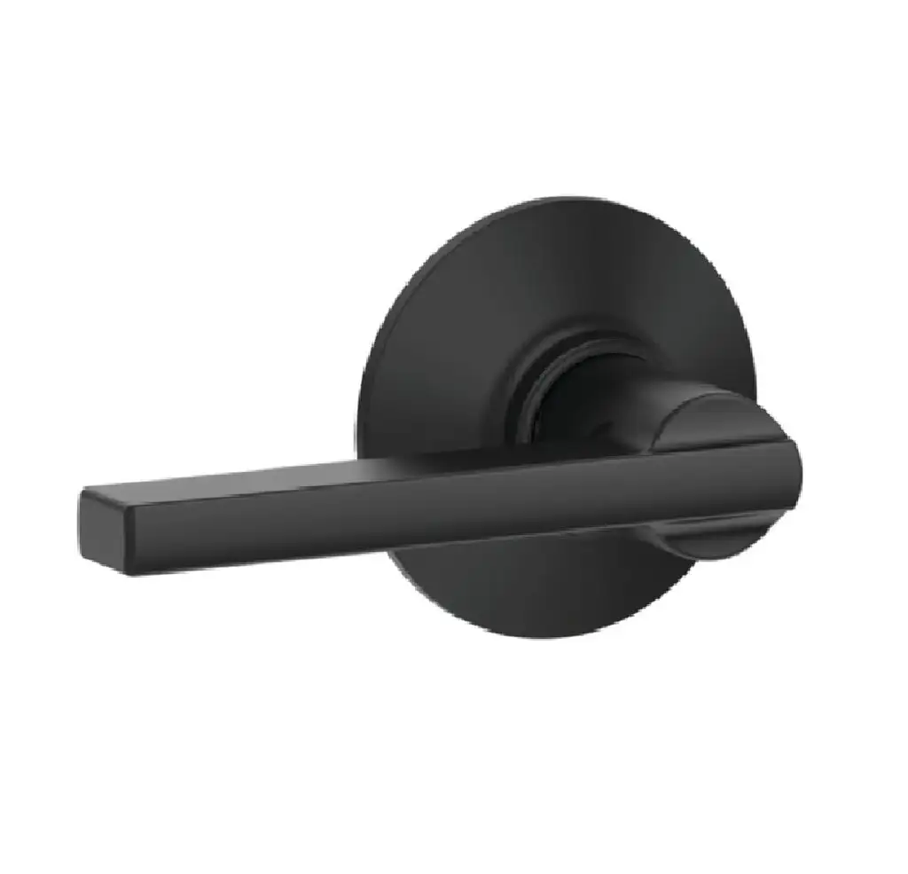 Schlage F40VLAT619 Latitude Bed and Bath Lever Satin Nickel