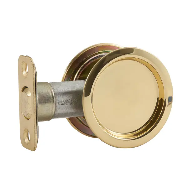 National Hardware N350-330 Brass Steel Pocket Door Pull