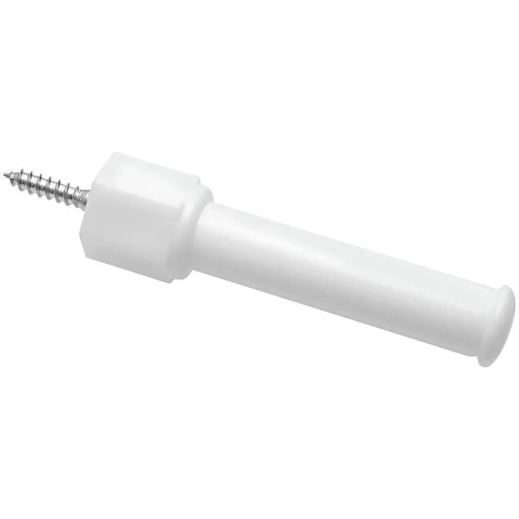 2-Pack National 3-1/4 Inch White Soft Jamb Door Stop