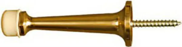 National Hardware N198-051 Rigid Door Stop 3 Inch Solid Brass