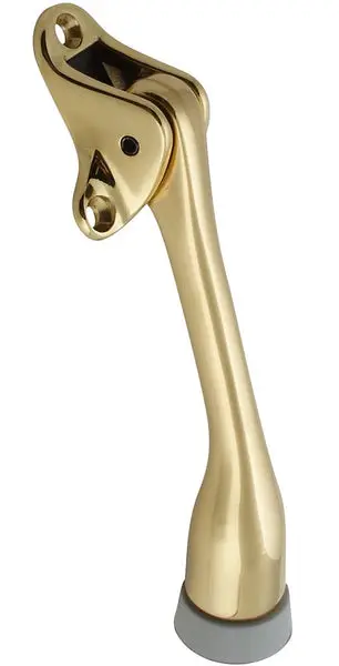 National Hardware N198-085 5 Inch Solid Brass Kickdown Door Stop