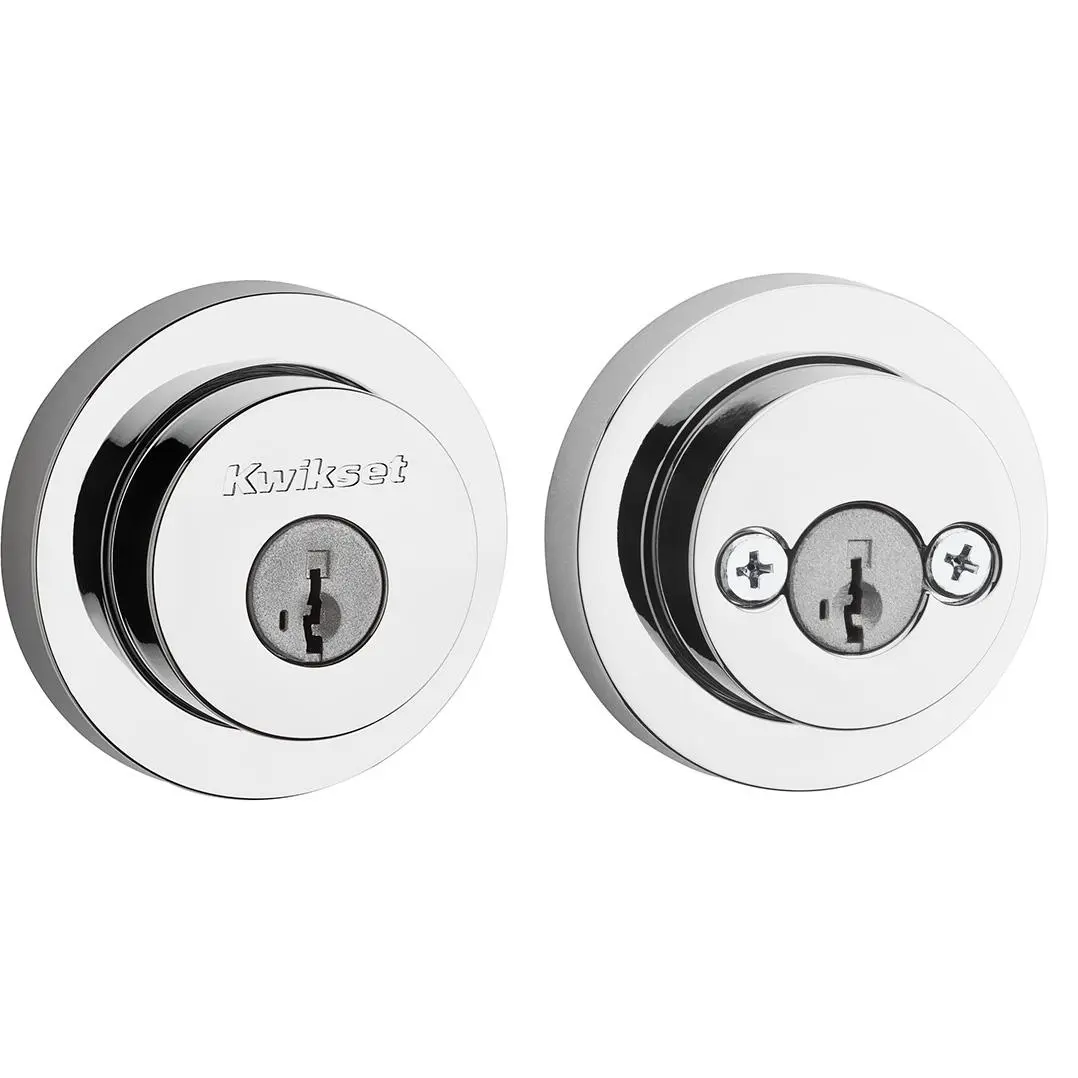 159 RDT 26 SMT 6AL STRKP K3 Milan 2-Cylinder Deadbolt Polished Chrome Finish