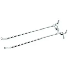 Pegboard Double Angle Hook Galvanized Steel 6-. 2-Pack Heavy Duty Storage National Hardware