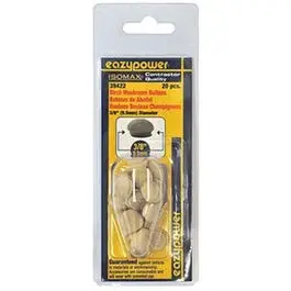 Dowel Plug Mushroom Head 3/8-Inch 20-Pack Woodworking Isomax