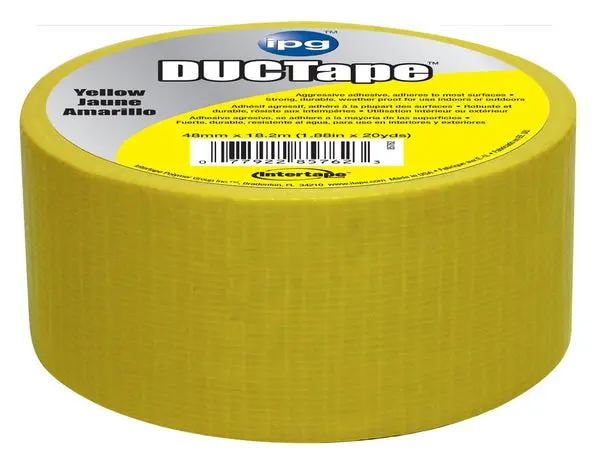 Intertape 6720YEL Duct Tape 1.88 x 20 Yard Yellow