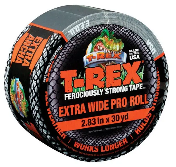T-Rex 241358 Polyethylene Coated Cloth Duct Tape 30 Yard Gray