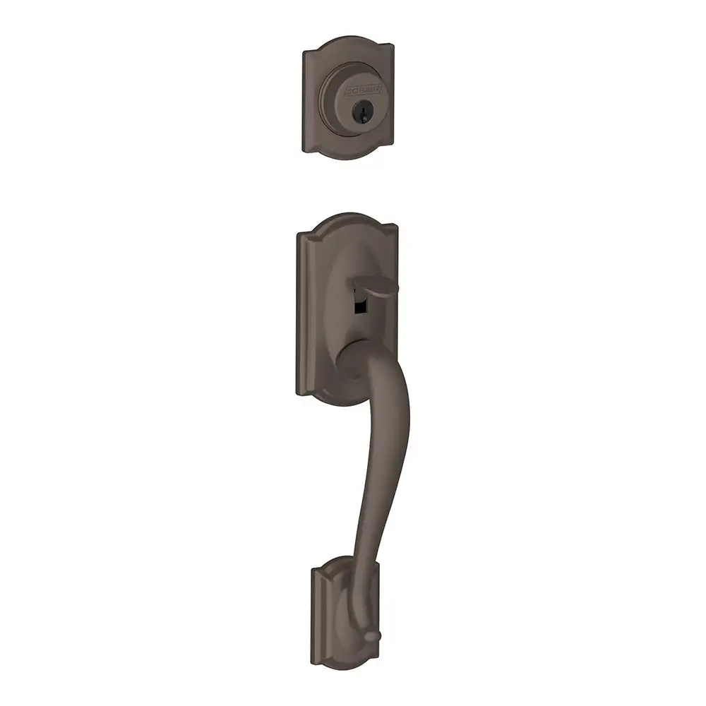 Camelot Dummy Exterior Handleset - Low Price Construction Hardware Schlage