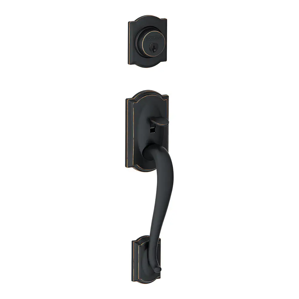 Schlage F92 CEN 626 Century Dummy Exterior Handleset Satin Chrome