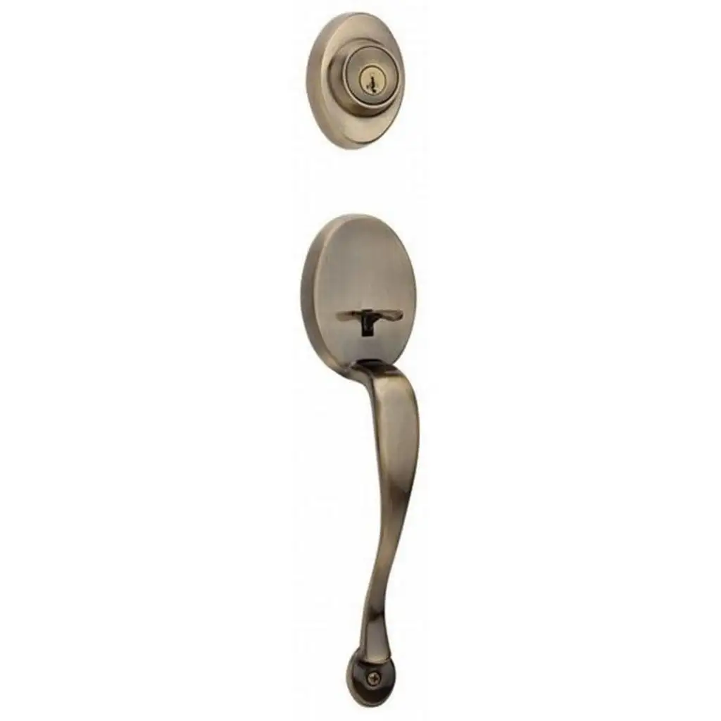 Weiser Lock GAC71K11P Kingsway Venetian Bronze Dummy Exterior Handleset